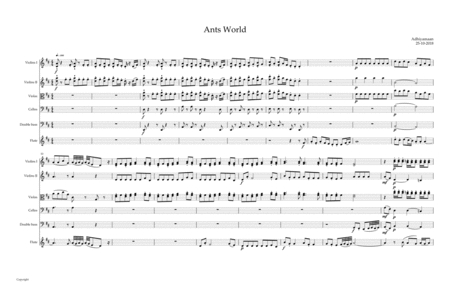 Ants World In D Major Sheet Music