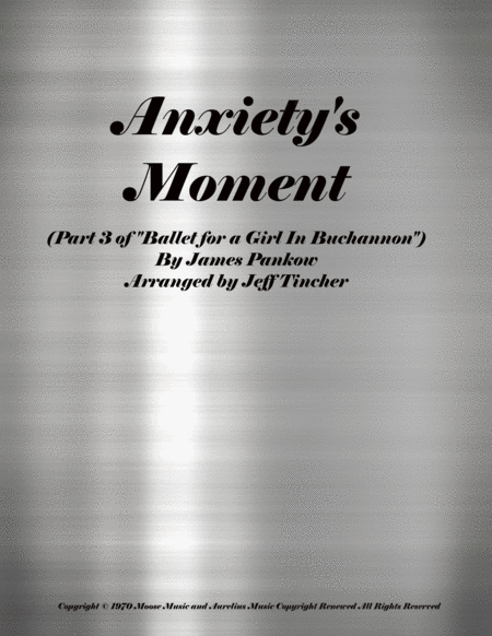 Anxietys Moment Sheet Music