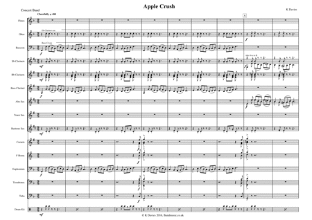 Apple Crush Concert Band Sheet Music