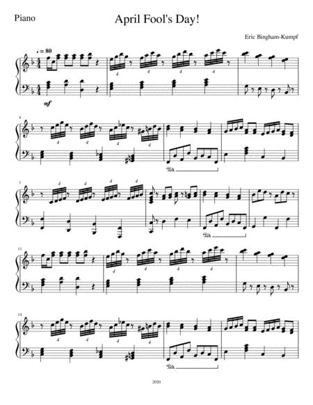 April Fools Day Sheet Music