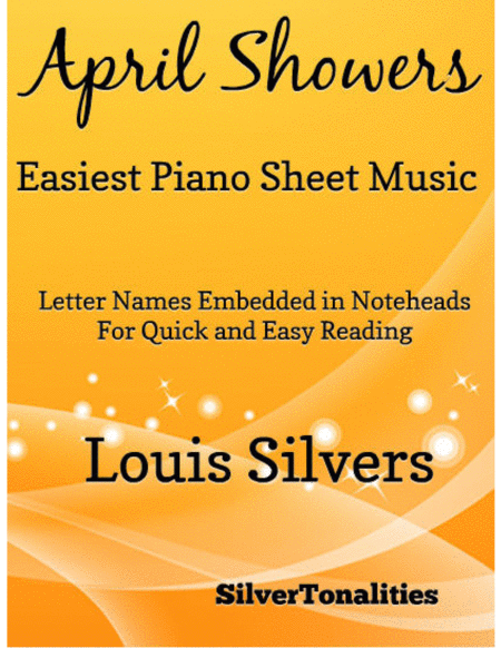 April Showers Easiest Piano Sheet Music Sheet Music