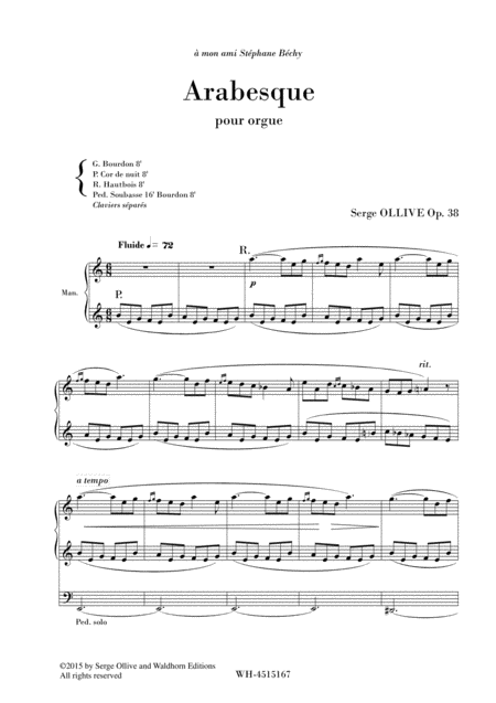 Free Sheet Music Arabesque Op 38