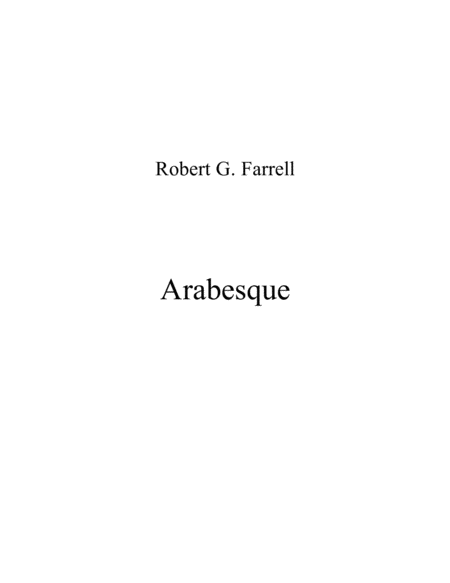 Arabesque Sheet Music