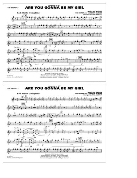 Free Sheet Music Are You Gonna Be My Girl Arr Paul Murtha 1st Bb Trumpet