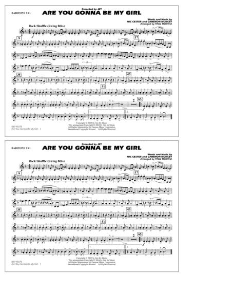 Are You Gonna Be My Girl Arr Paul Murtha Baritonet C Sheet Music