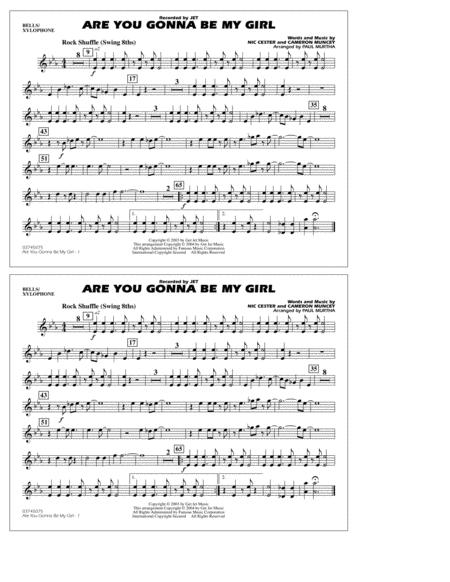 Free Sheet Music Are You Gonna Be My Girl Arr Paul Murtha Bells Xylophone