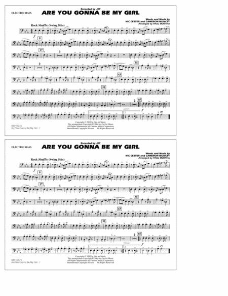 Free Sheet Music Are You Gonna Be My Girl Arr Paul Murtha Electric Bass