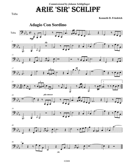 Free Sheet Music Arie Sir Schlipf