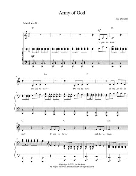 Army Of God Sheet Music