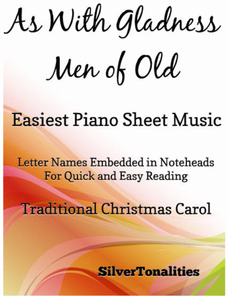 As With Gladness Men Of Old Easiest Piano Sheet Music Sheet Music