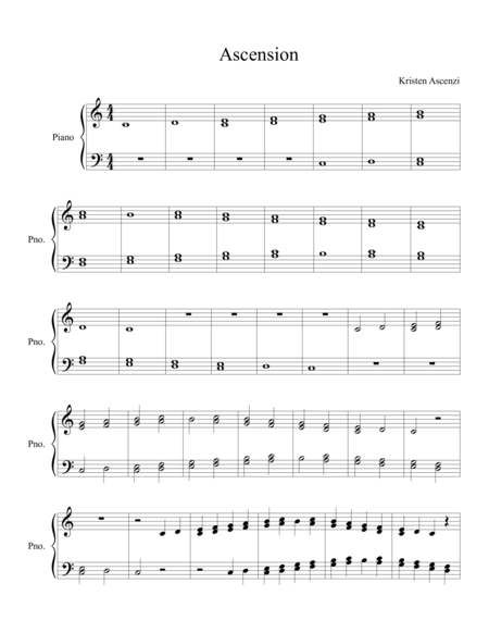 Free Sheet Music Ascension