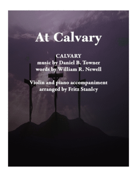 At Calvary Violin Piano Accompaniment Sheet Music