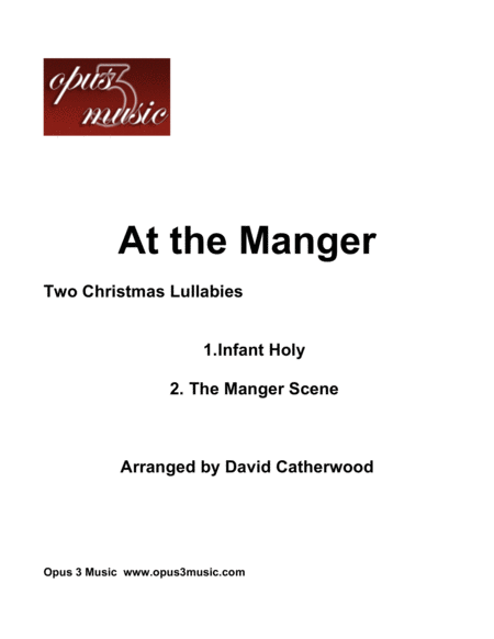 Free Sheet Music At The Manger Two Christmas Lullabies