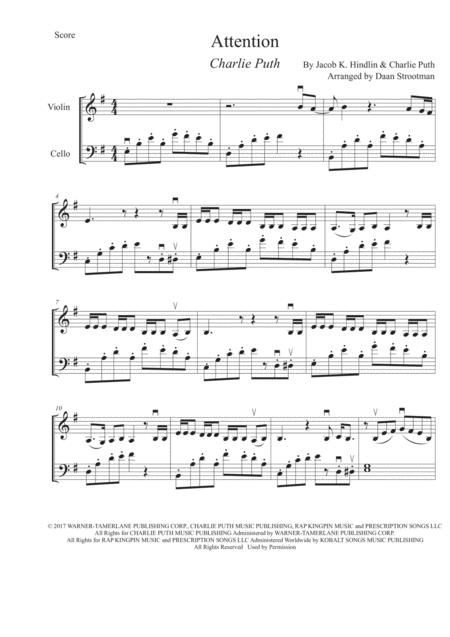 Free Sheet Music Attention Vl Cl Duo Streetwinds