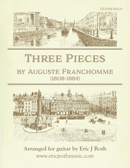 Auguste Franchomme Three Cello Pieces Arranged For Guitar Sheet Music