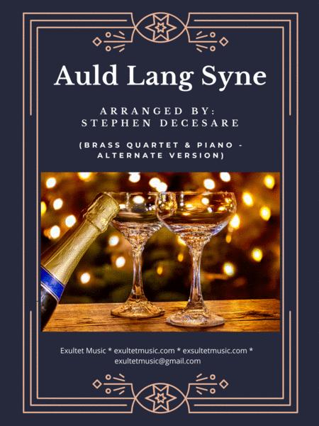 Auld Lang Syne Brass Quartet And Piano Alternate Version Sheet Music