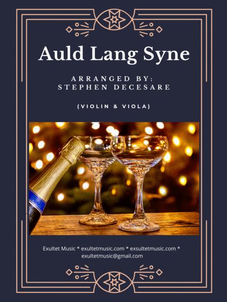 Auld Lang Syne Duet For Violin And Viola Sheet Music