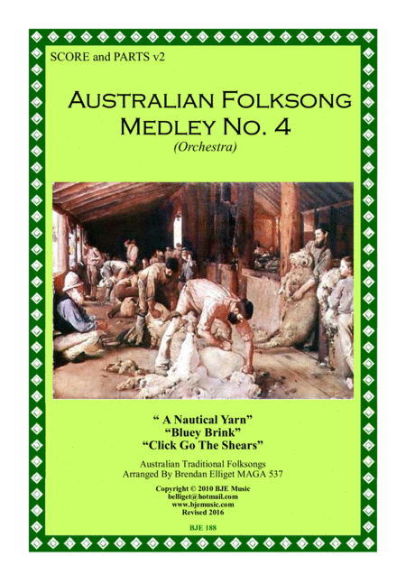 Australian Folksong Medley No 4 Orchestra Sheet Music