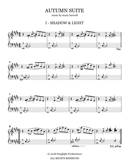 Autumn Suite Sheet Music