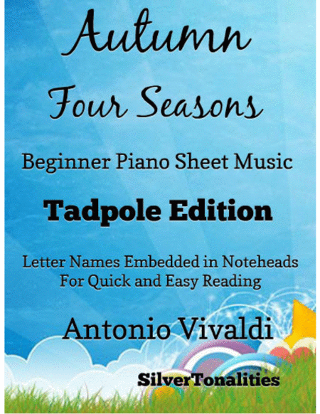 Free Sheet Music Autumn The Four Seasons Beginner Piano Sheet Music Tadpole Edition