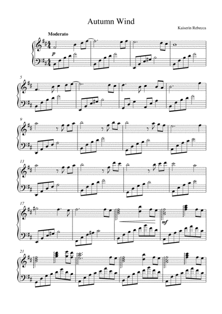 Autumn Wind Sheet Music