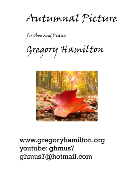 Autumnal Picture For Oboe And Piano By Gregory Hamilton Sheet Music