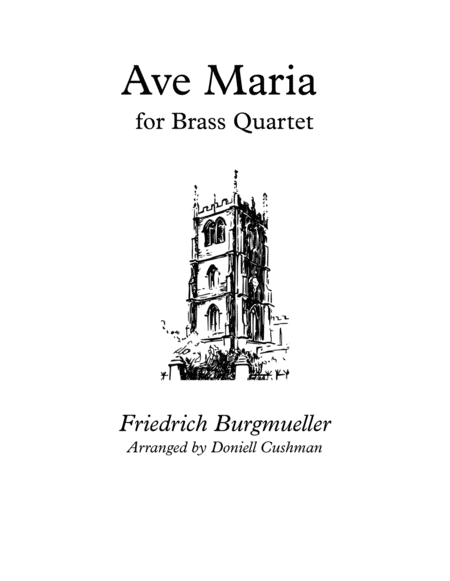 Ave Maria Brass Quartet Sheet Music