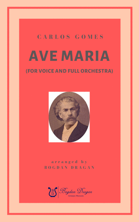 Free Sheet Music Ave Maria Carlos Gomes Voice Full Orchestra