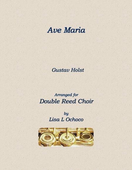 Free Sheet Music Ave Maria For Double Reed Choir