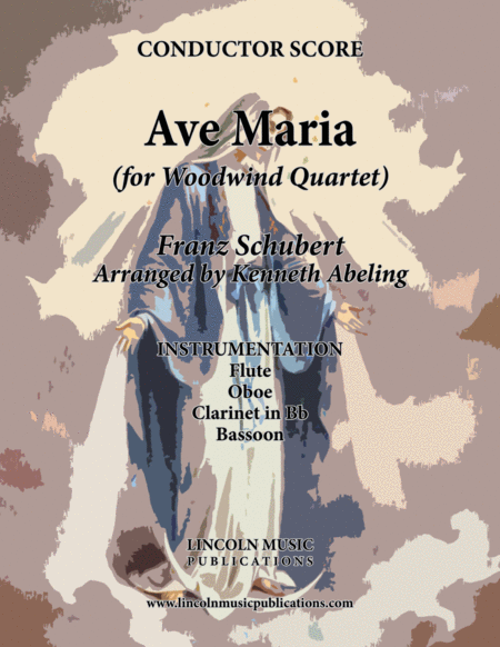 Ave Maria For Woodwind Quartet Sheet Music