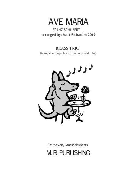 Free Sheet Music Ave Maria Schubert Brass Trio