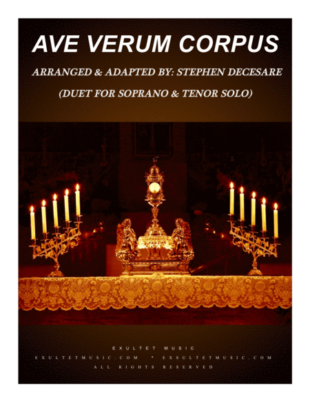 Ave Verum Corpus Duet For Soprano And Tenor Solo Sheet Music