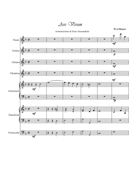 Ave Verum Orchestra Sheet Music