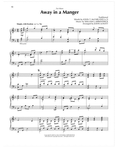 Away In A Manger Arr John Leavitt Sheet Music