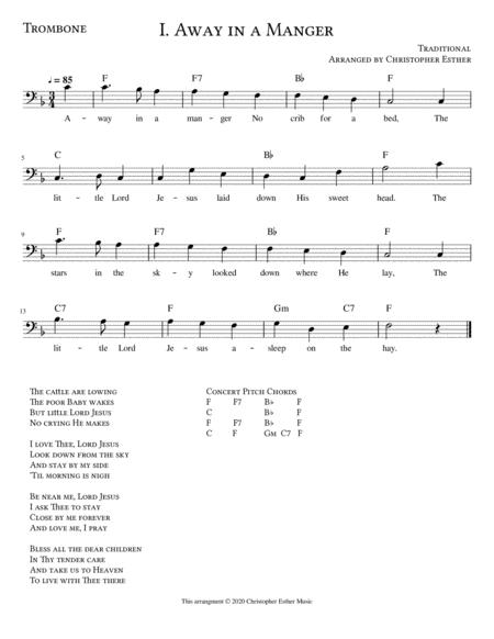 Away In A Manger For Trombone Lead Sheet Sheet Music