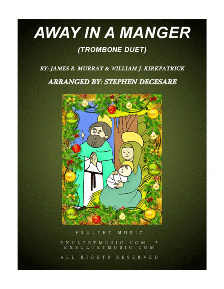 Away In A Manger Trombone Duet Sheet Music