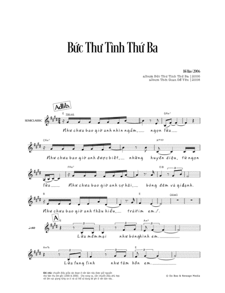 B C Th Tnh Th Ba Vocal Chords Sheet Music