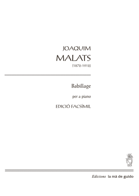 Babillage Sheet Music