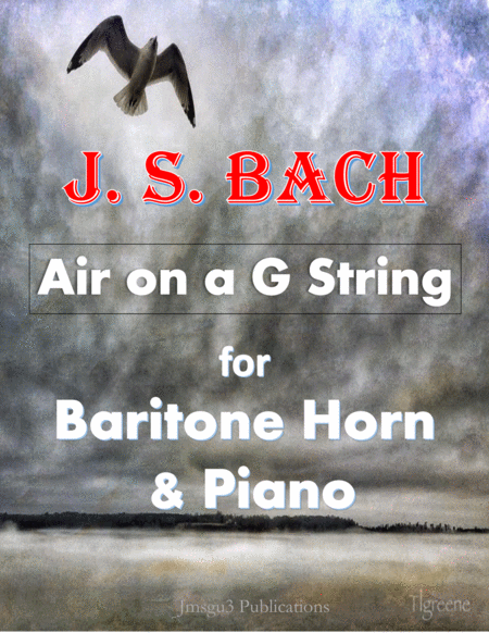 Free Sheet Music Bach Air On A G String For Baritone Horn Piano