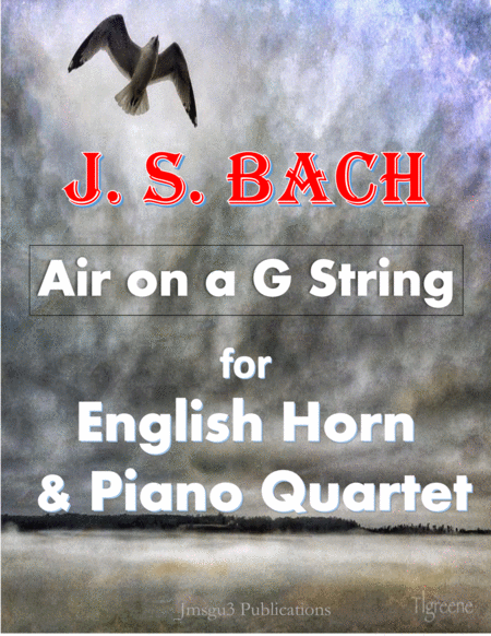 Bach Air On A G String For English Horn Piano Quartet Sheet Music