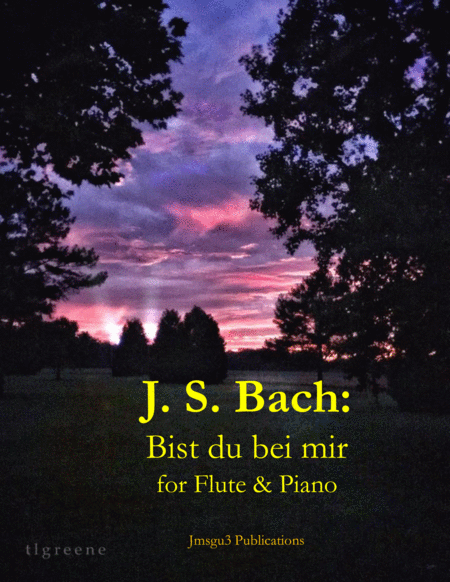 Free Sheet Music Bach Bist Du Bei Mir Bwv 508 For Flute Piano