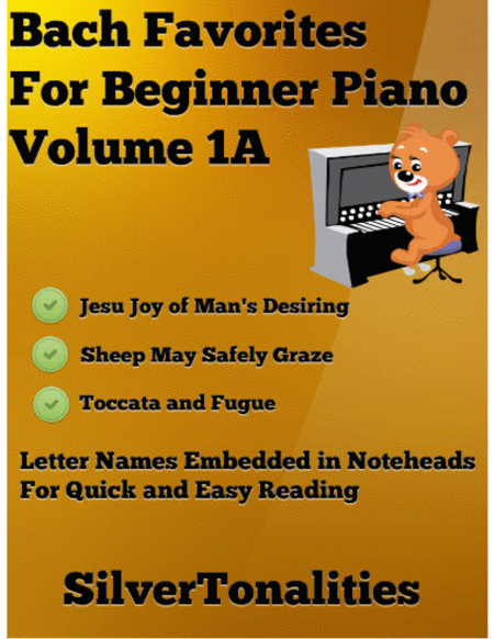 Free Sheet Music Bach Favorites For Beginner Piano Volume 1 A Sheet Music