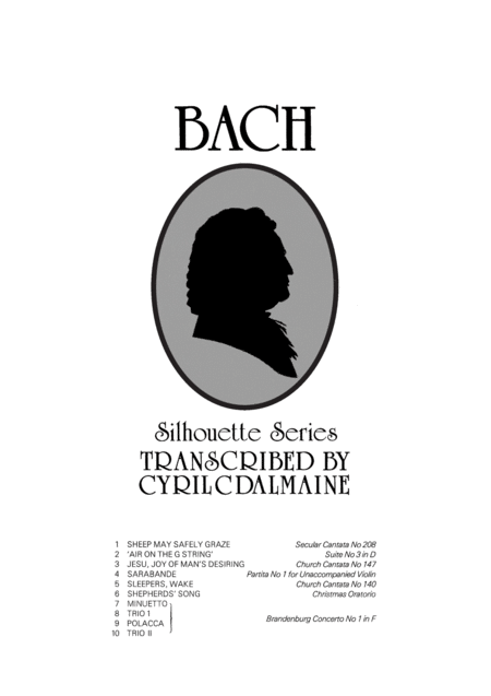 Bach Sillhouette Series Sheet Music