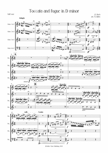 Bach Toccata And Fugue In D Minor Sheet Music