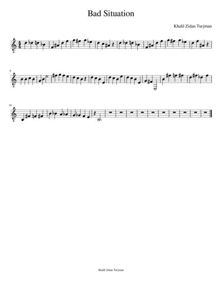 Bad Situation Sheet Music