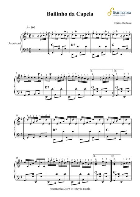 Bailinho Da Capela Os Bertussi Partitura Para Acordeon Sheet Music For Accordion Sheet Music