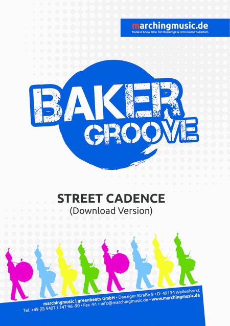 Baker Groove Drumline Cadence Sheet Music