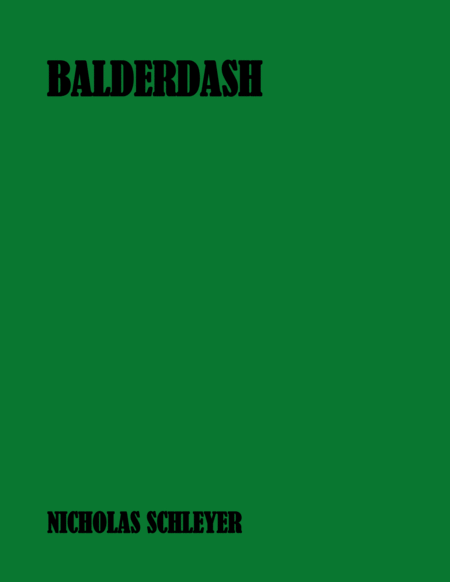 Balderdash Sheet Music