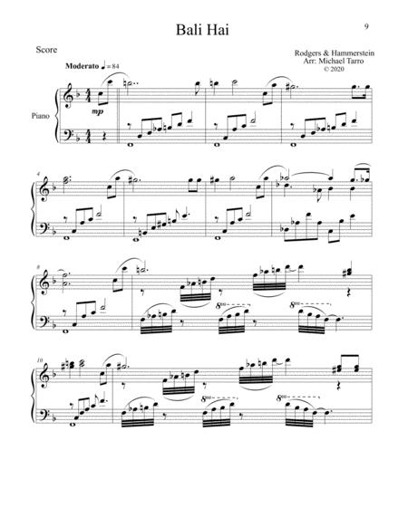 Free Sheet Music Bali Hai