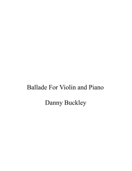 Free Sheet Music Ballade For Violin And Piano